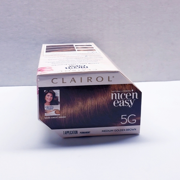 Clairol Nice n Easy Perm Hair Color, 100% Gray coverage, 5G Medium Golde Brown - Picture 9 of 10
